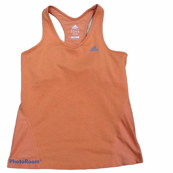 adidas Tops - Adidas Climalite Racerback Tank Orange Sz M